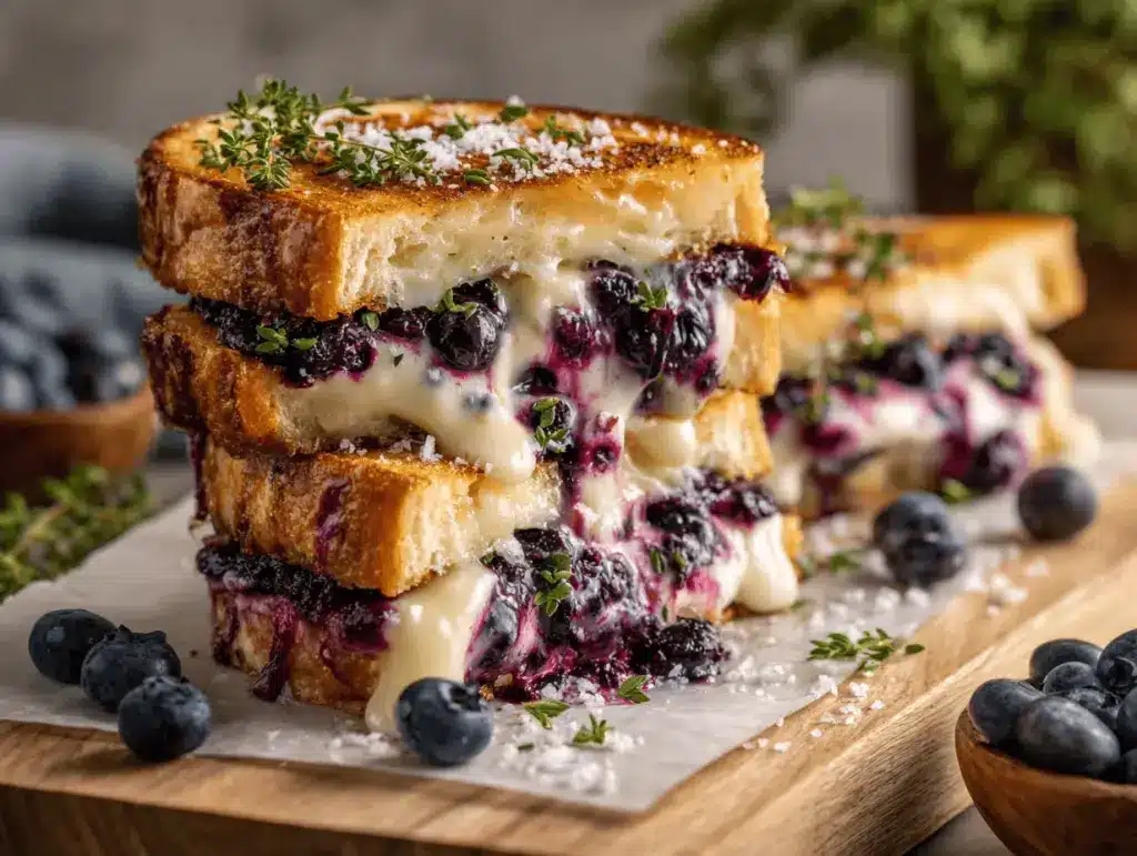 Blueberry Brie and Honey Grilled Cheese - featured image