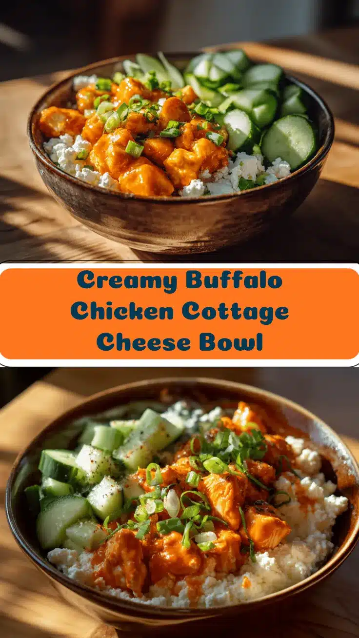 Buffalo chicken cottage cheese bowl recipe