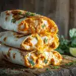 cheesy Buffalo chicken burritos - featured image