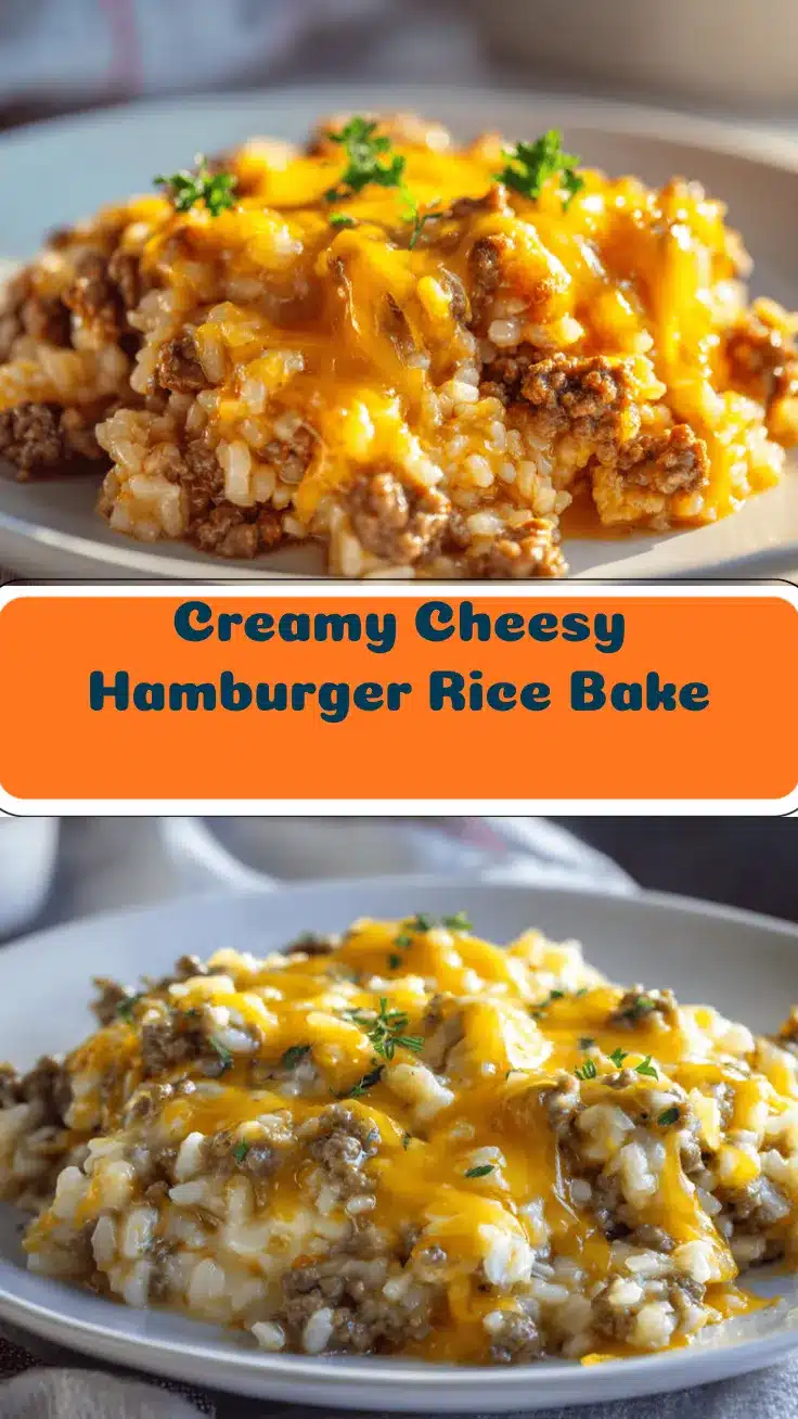 cheesy hamburger rice casserole recipe