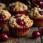 cherry cobbler muffins - featured image
