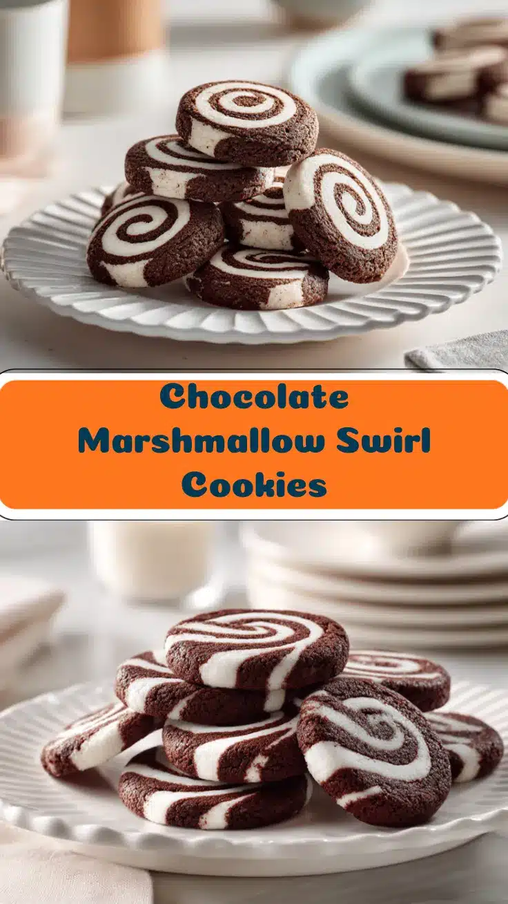 chocolate marshmallow swirl cookies recipe
