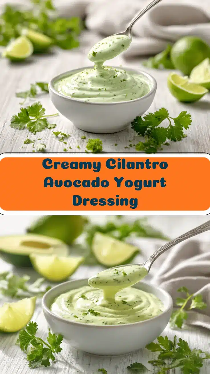 cilantro avocado yogurt dressing recipe