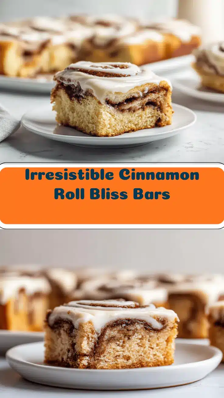 cinnamon roll bliss bars recipe