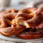 cinnamon sugar soft pretzels - featured image