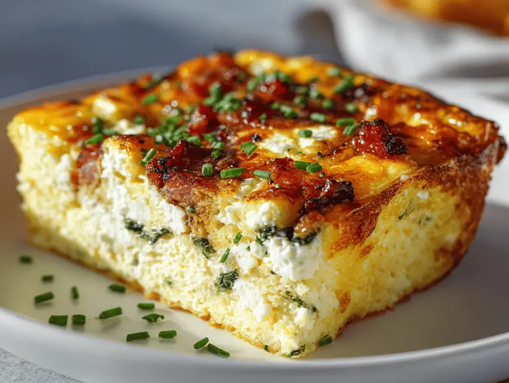 cottage cheese egg bake - featured image