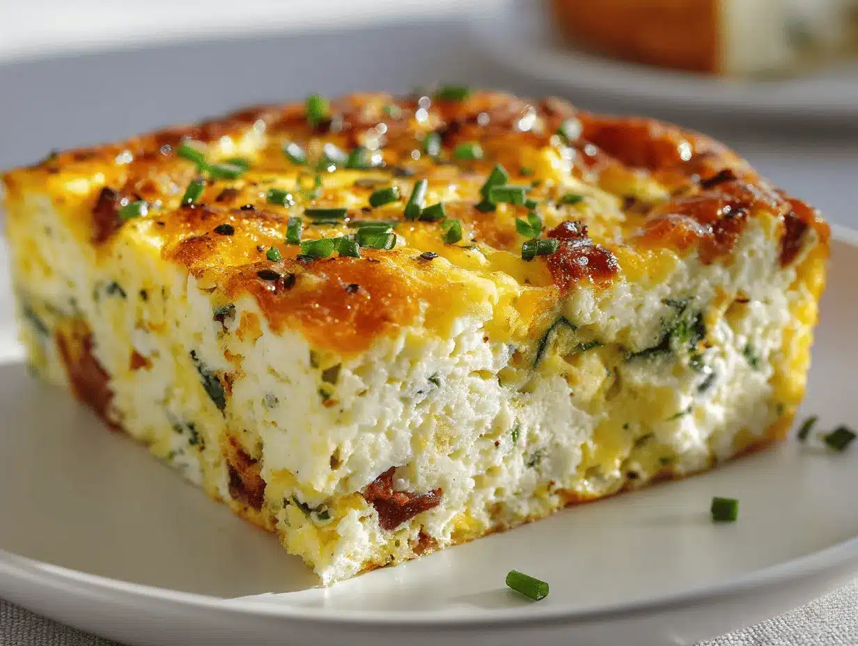 cottage cheese egg bake preparation steps