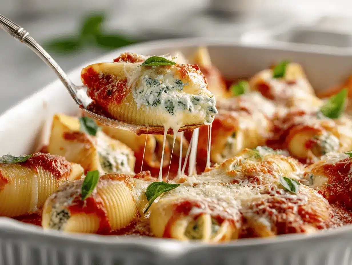 cottage cheese stuffed shells preparation steps