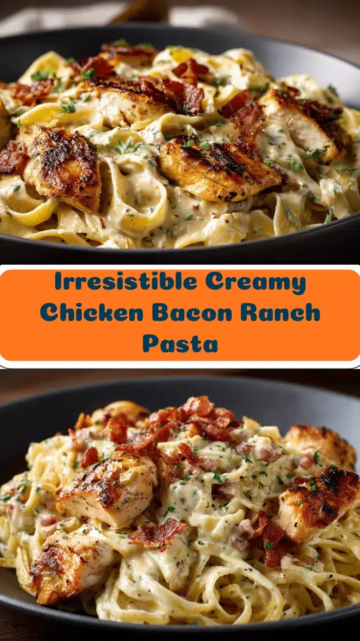 creamy chicken bacon ranch pasta recipe