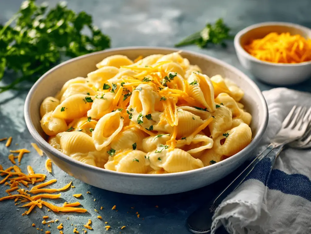creamy cottage cheese mac and cheese - featured image