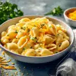 creamy cottage cheese mac and cheese - featured image