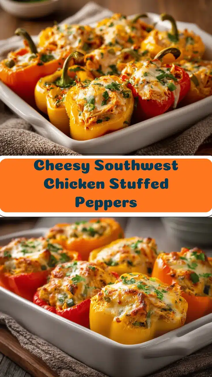 creamy southwest chicken stuffed peppers recipe