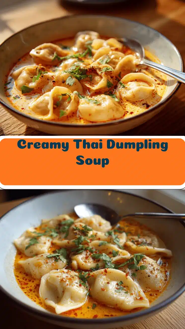 creamy Thai dumpling soup recipe