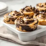 edible cookie dough brownie batter swirl cups - featured image