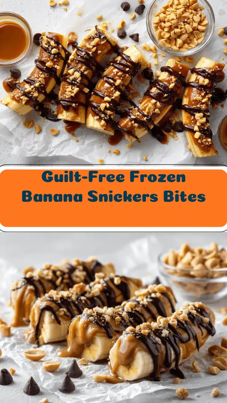 frozen banana Snickers recipe