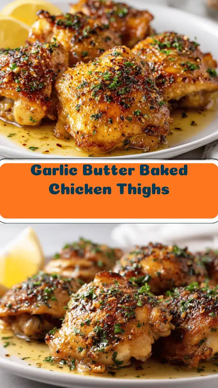 garlic butter baked chicken thighs recipe