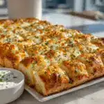 garlic butter Texas toast cheesy breadsticks - featured image
