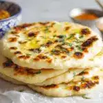 garlic cottage cheese naan - featured image
