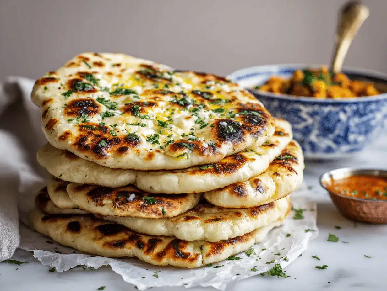 garlic cottage cheese naan preparation steps