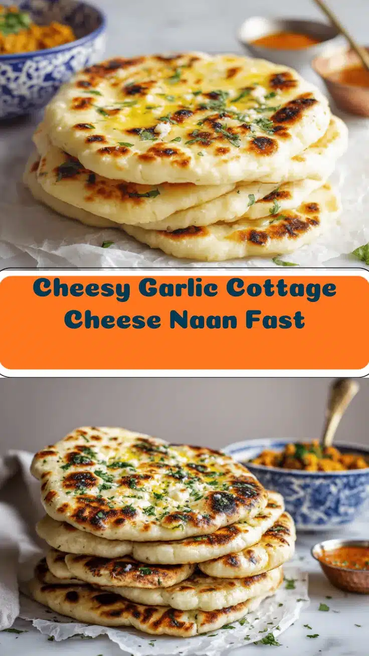 garlic cottage cheese naan recipe