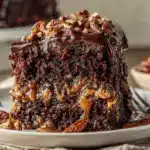 German chocolate poke cake - featured image
