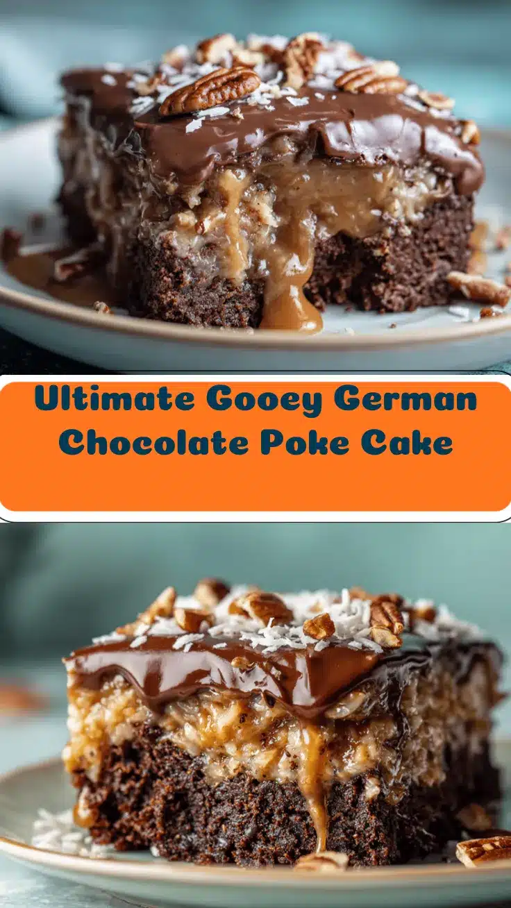 German chocolate poke cake recipe