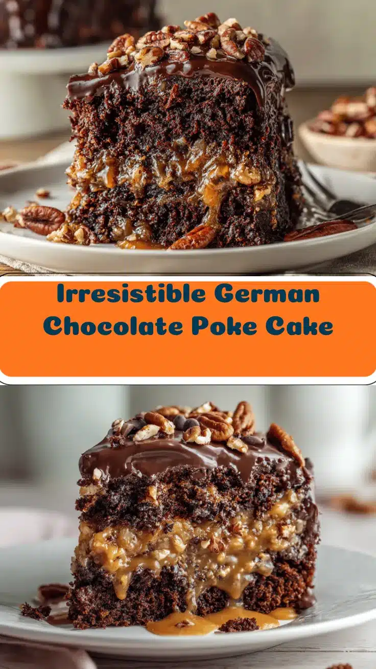 German chocolate poke cake recipe