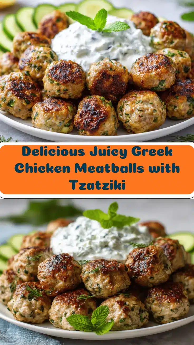 Greek chicken meatballs recipe