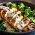 grilled chicken and broccoli bowls - featured image