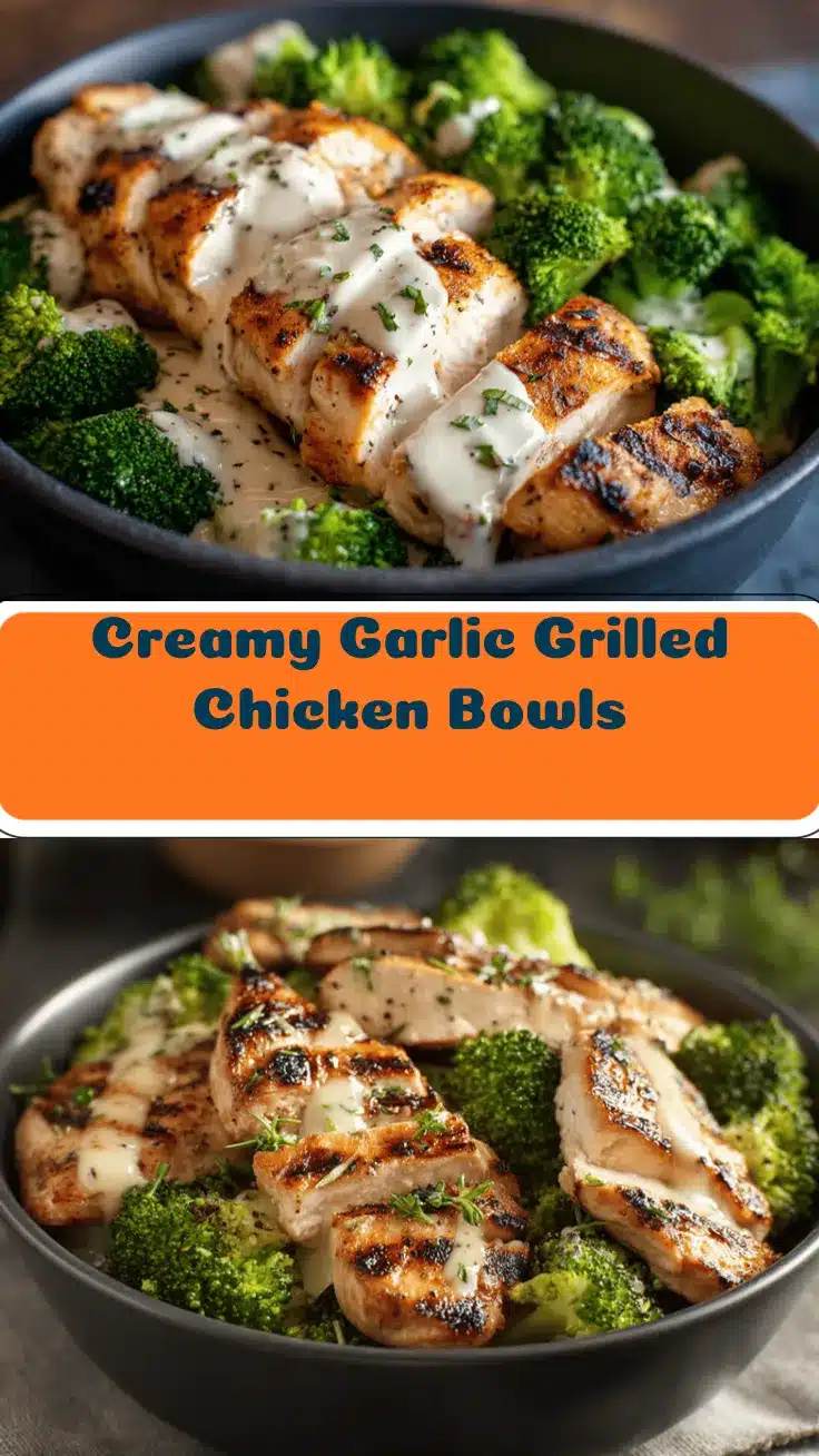 grilled chicken and broccoli bowls recipe