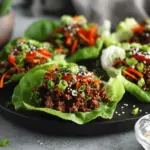 ground beef lettuce wraps - featured image