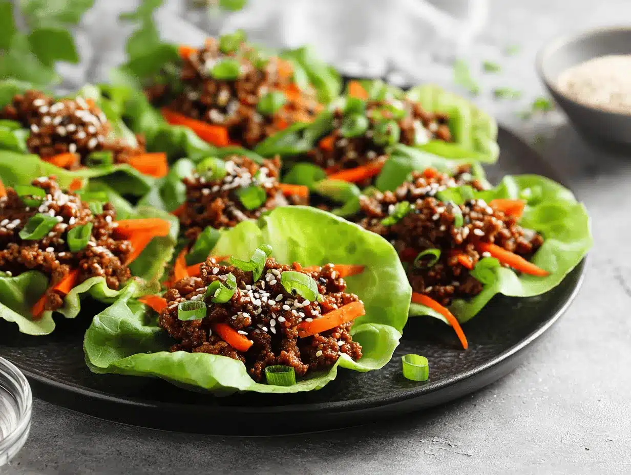 ground beef lettuce wraps preparation steps
