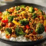 ground chicken and broccoli stir-fry - featured image