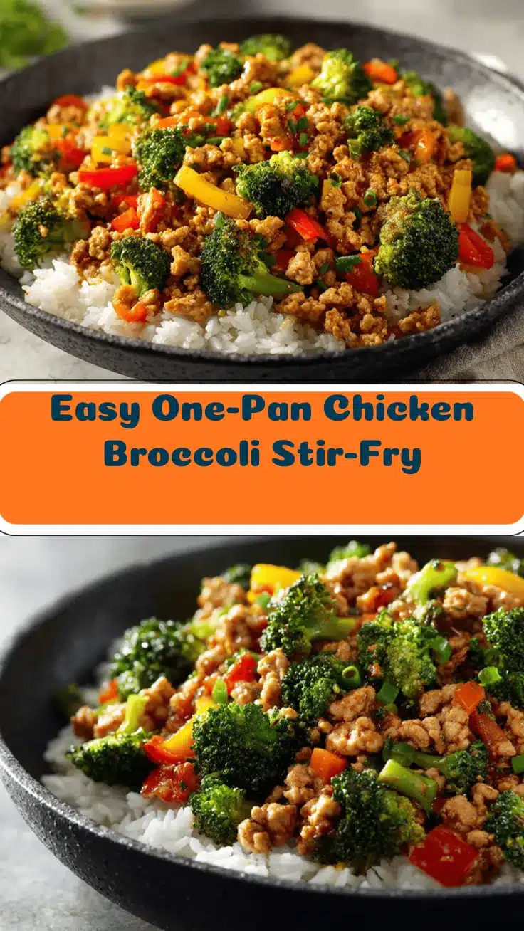 ground chicken and broccoli stir-fry recipe