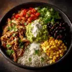 high protein carnitas bowls - featured image