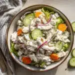 high protein chicken salad with cottage cheese - featured image