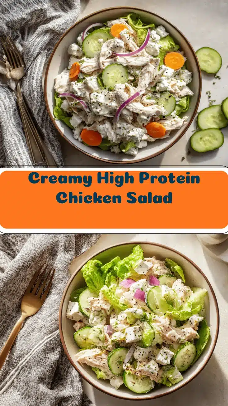 high protein chicken salad with cottage cheese recipe