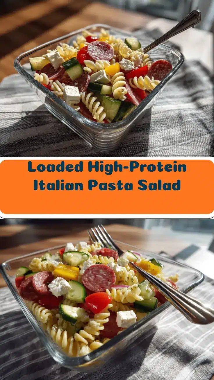 high-protein Italian pasta salad recipe