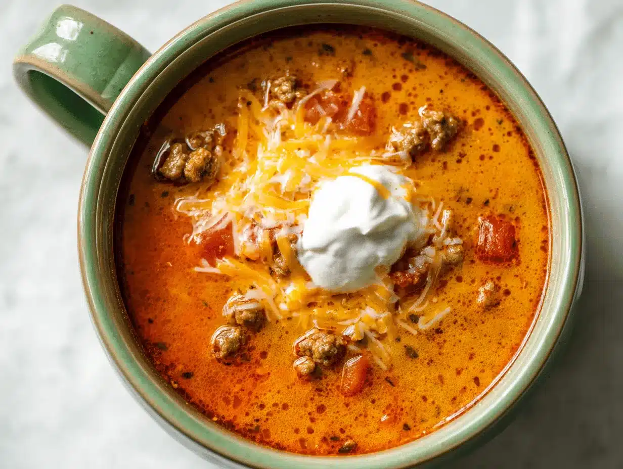 high protein low carb taco soup preparation steps