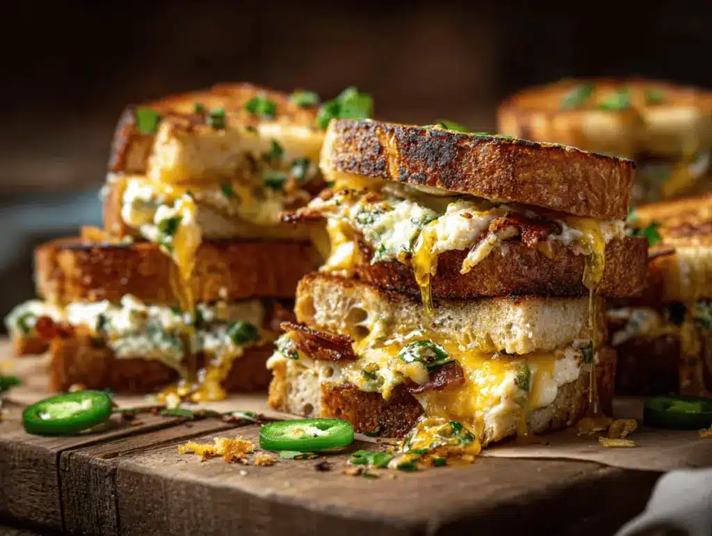 Jalapeño Popper Grilled Cheese Sliders - featured image