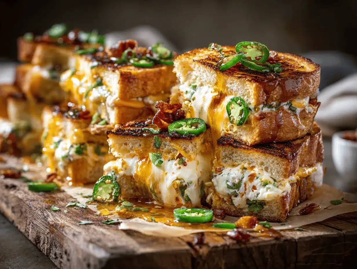 Jalapeño Popper Grilled Cheese Sliders preparation steps