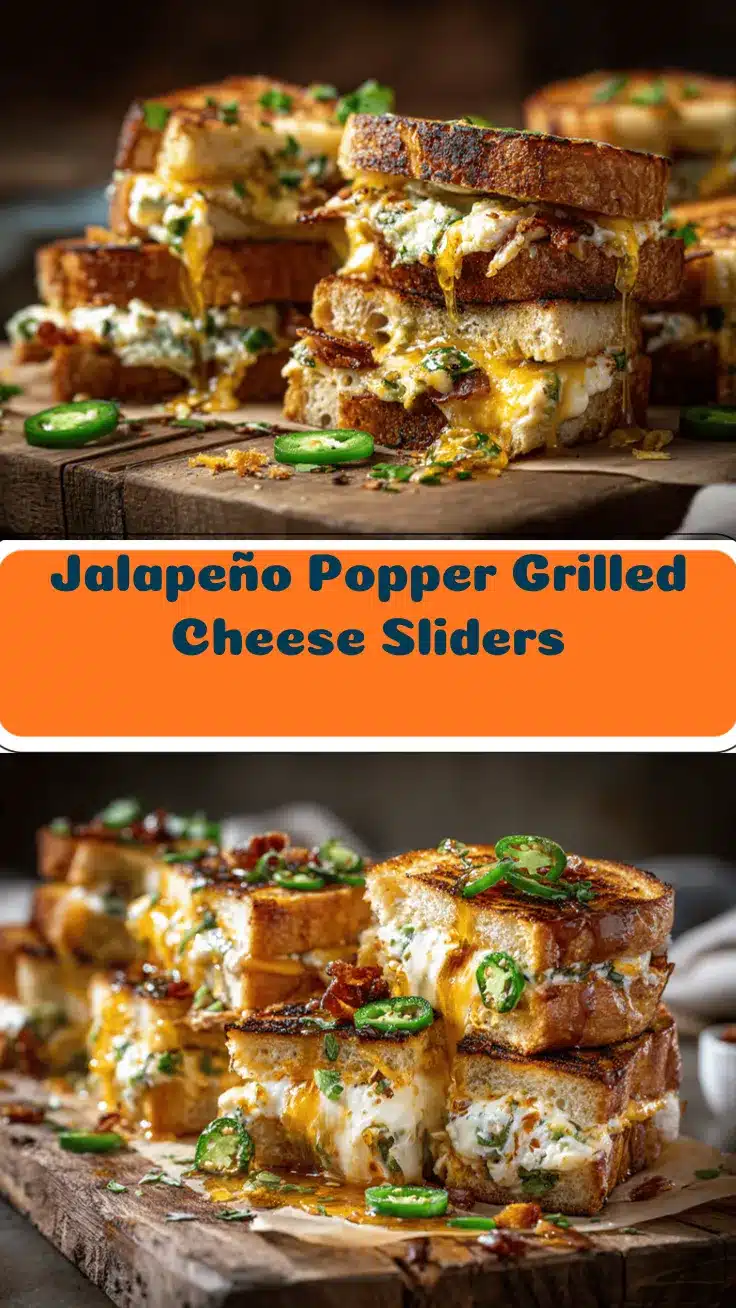 Jalapeño Popper Grilled Cheese Sliders recipe