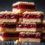 jam shortbread bars - featured image