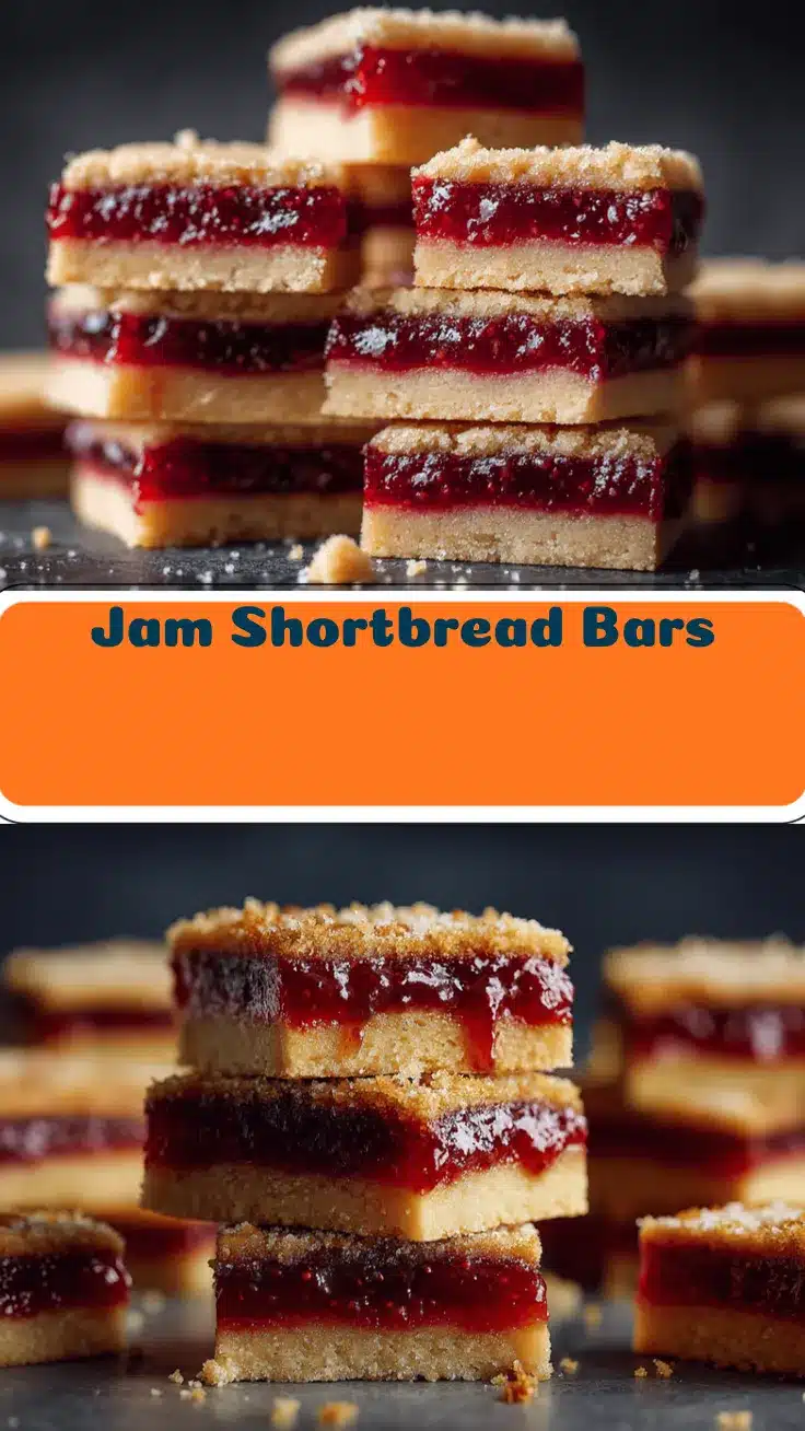 jam shortbread bars recipe