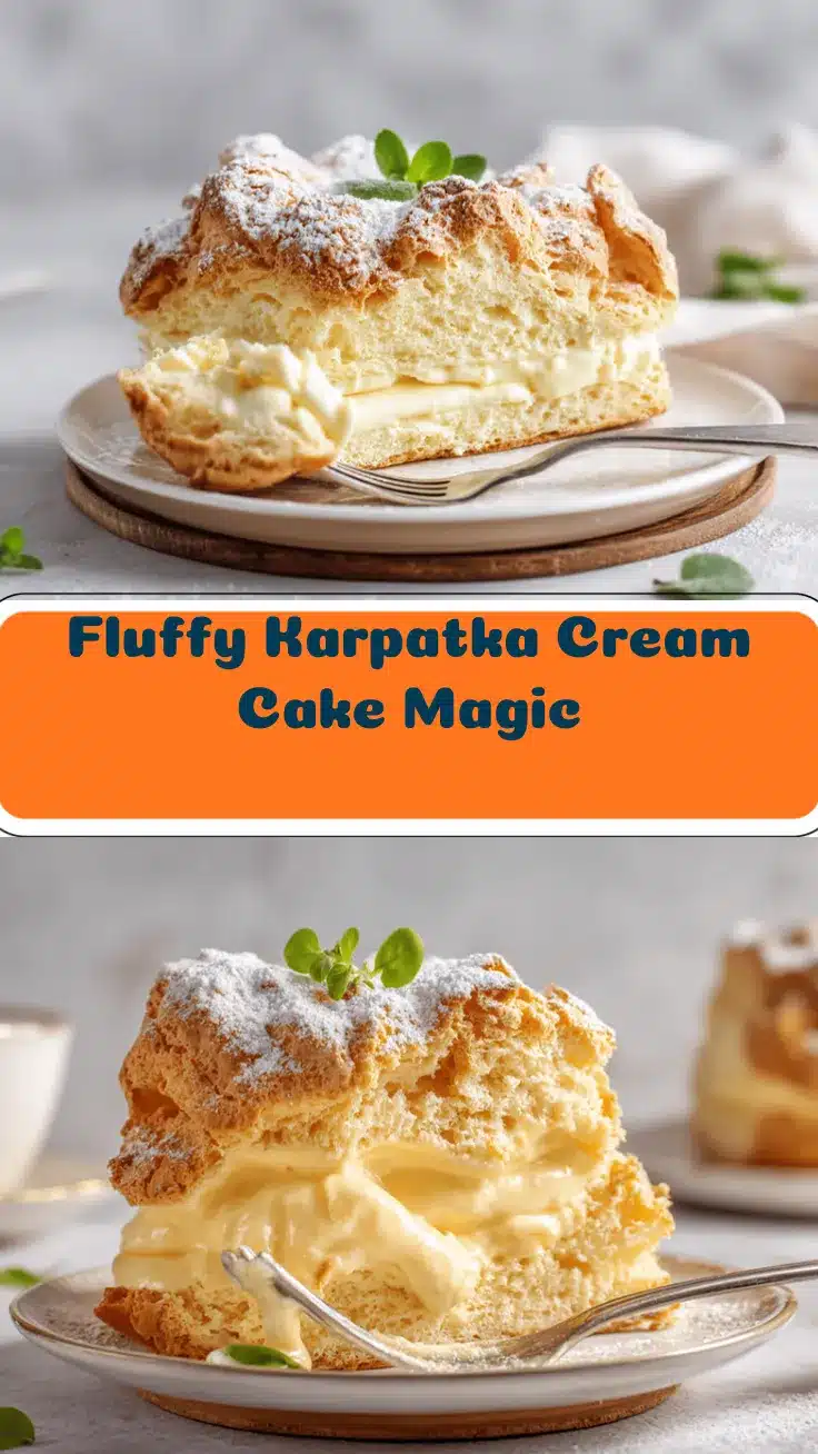 Karpatka cream cake recipe