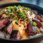 Korean BBQ steak rice bowls - featured image