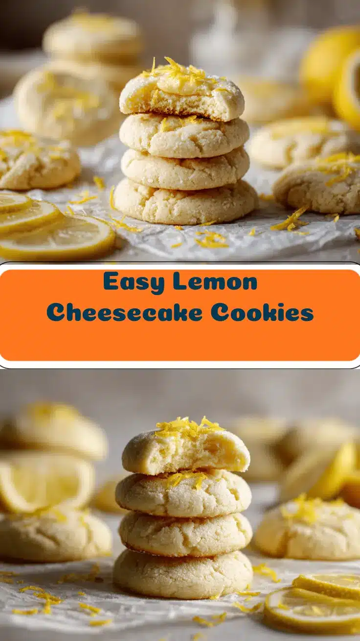 lemon cheesecake cookies recipe