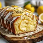 lemon cream cheese bread - featured image