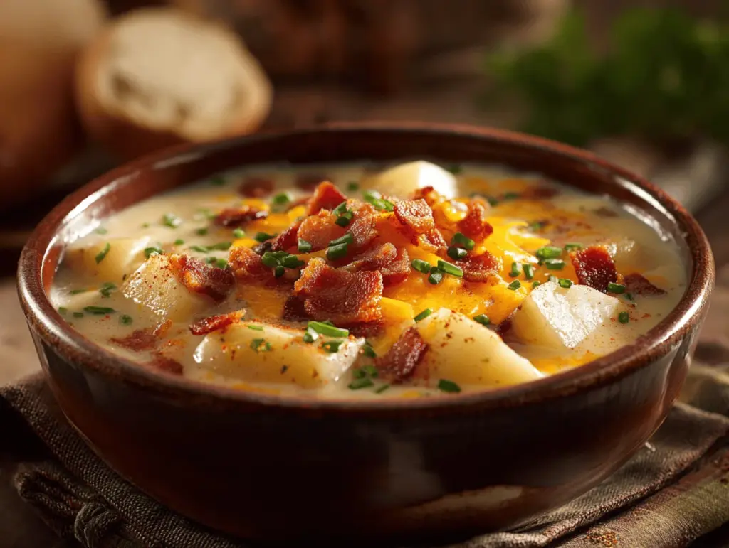 loaded baked potato soup - featured image