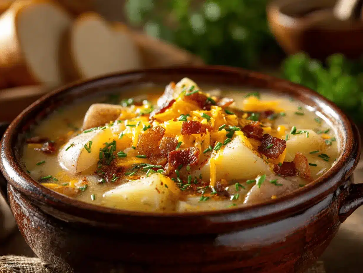 loaded baked potato soup preparation steps